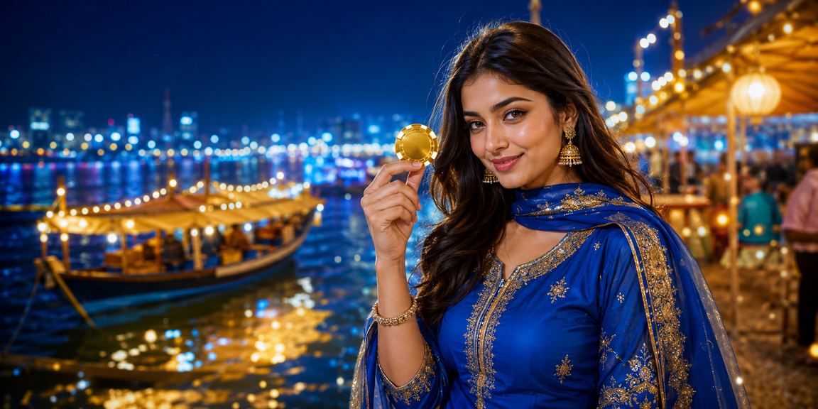 বরিশালে সালোয়ার কামিজ পরা একজন নারী মোবাইলে বেটিং করছেন