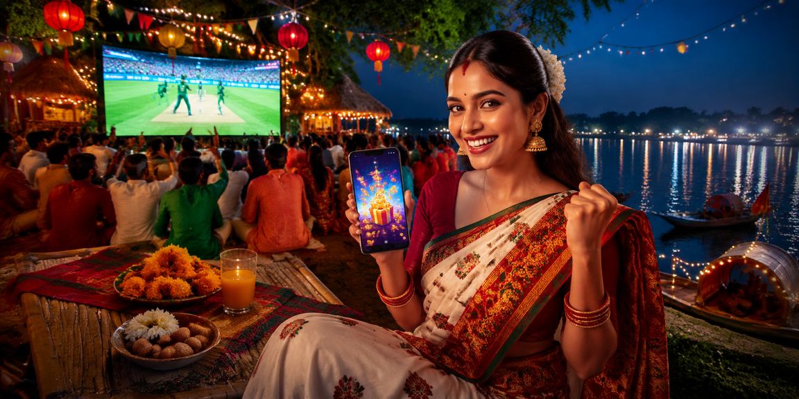 A bettor enjoying cricket betting during Pohela Boishakh celebrations in Rangpur